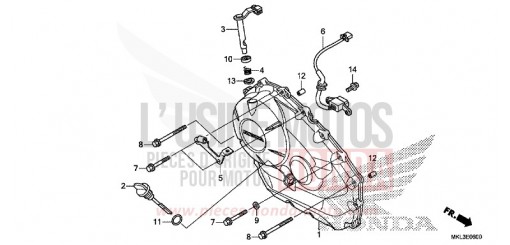 COPERCHIO CARTER MOTORE DESTRO (NC750XA) NC750XAK di 2019